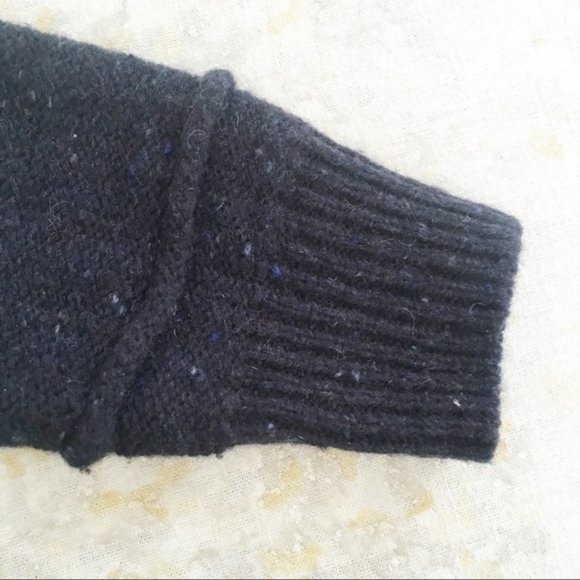 Yargici Womens Cardigan Sweater Lambswool Blend Pockets Blue Fall Winter - Picture 6 of 8